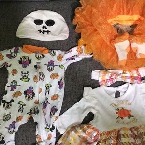 Baby clothes size newborn. Fall and Halloween